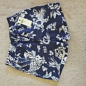 Polo Ralph Lauren Boy Shorts Trunks Swim Blue/White